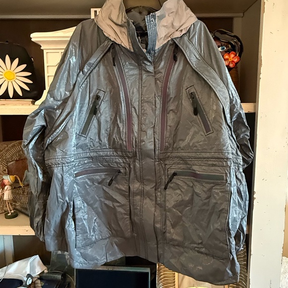 FP Movement by Free People Jackets & Blazers - fp movement grey rainbow jacket storm chaser parka jacket Large L